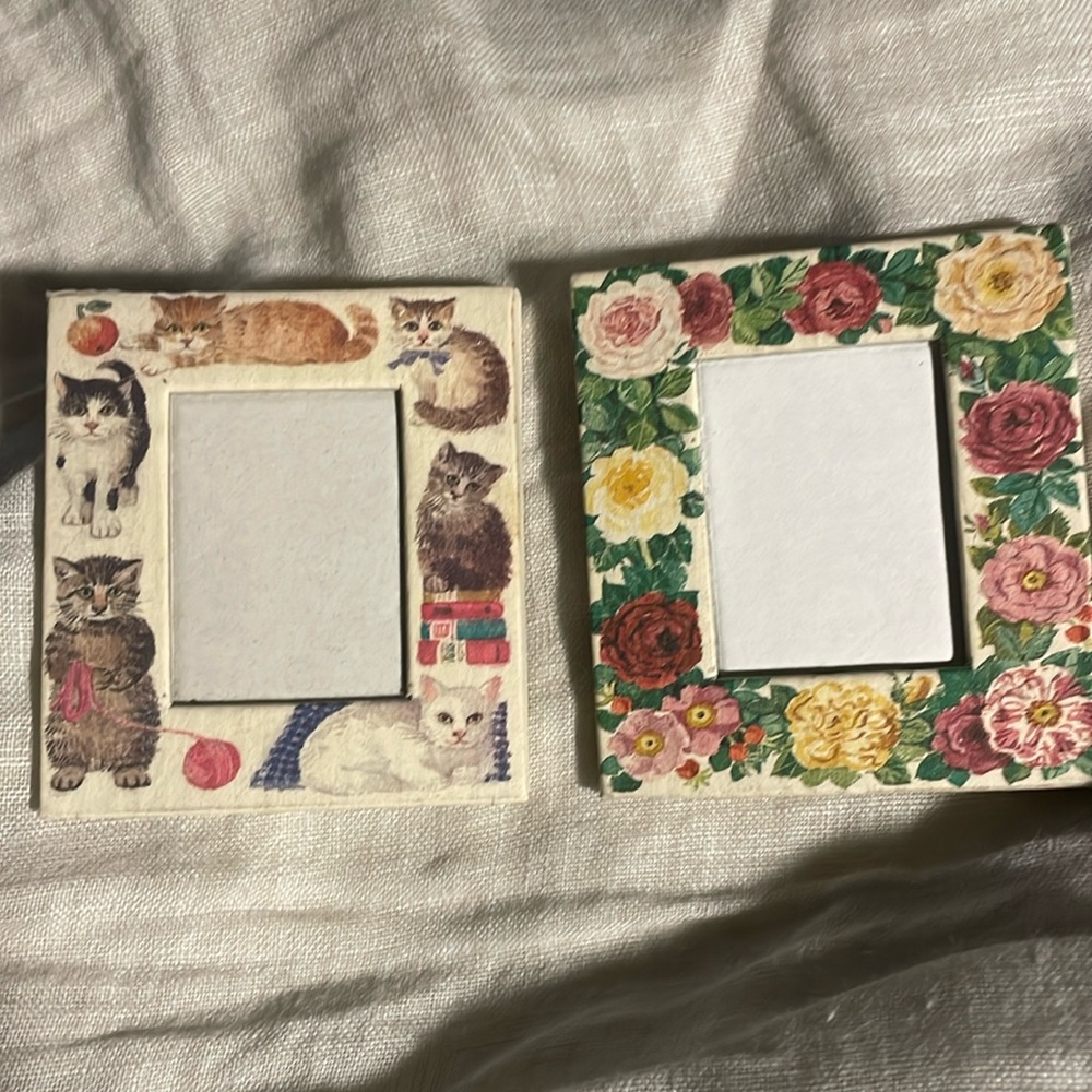 Matthew Rice vintage paper frames - a trio